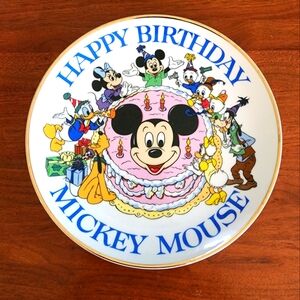 Disney Mickey Mouse 50th Birthday Collector Plate 1978 Special Edition